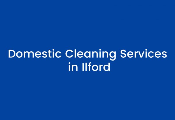 Domestic Cleaning Services in Ilford
